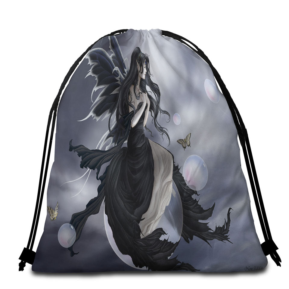 Gathering Storm Fantasy Art of Dark Fairy Beach Towel Pack