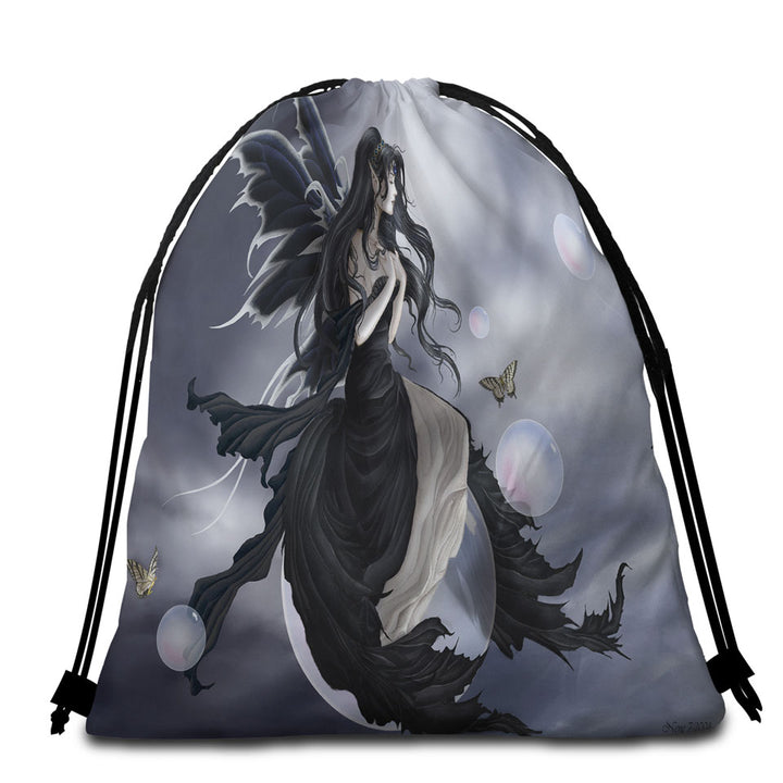 Gathering Storm Fantasy Art of Dark Fairy Beach Towel Pack