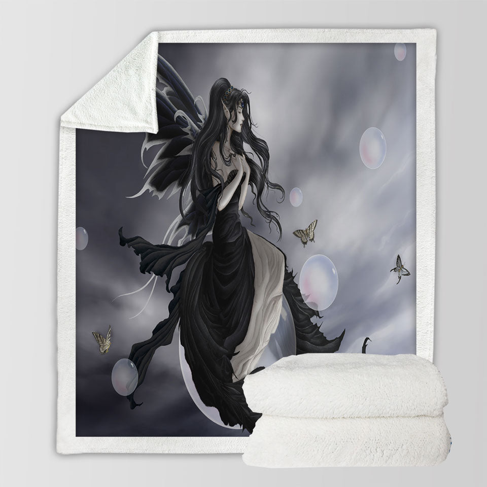 products/Gathering-Storm-Fantasy-Art-of-Dark-Fairy-Fleece-Blanket