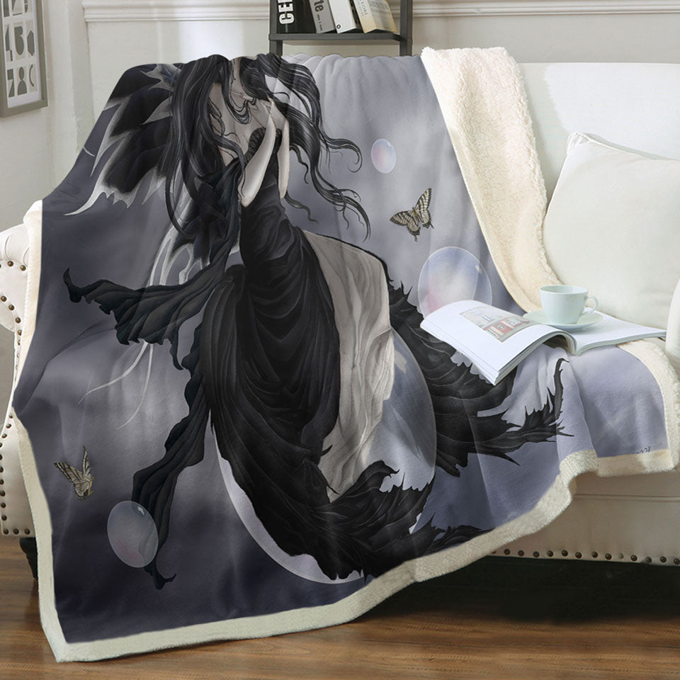 products/Gathering-Storm-Fantasy-Art-of-Dark-Fairy-Throw-Blankets