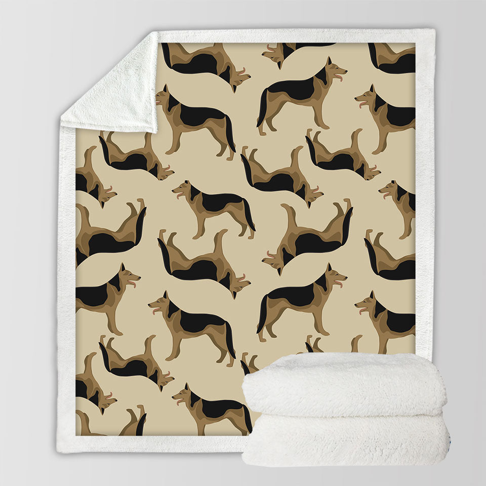 German Shepherd Dog Throw Blanket