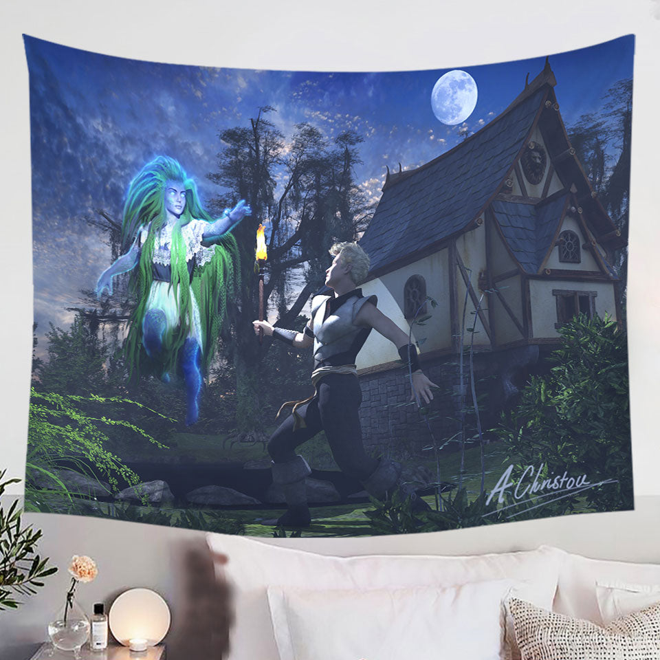 Ghostly-Encounter-Fiction-Art-Wall-Tapestry