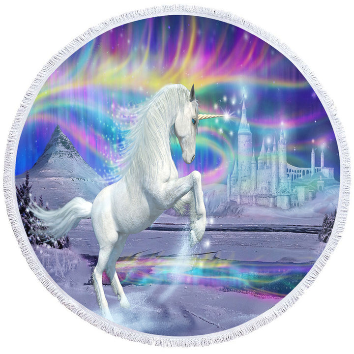 Girls Beach Towels with Fantasy Artwork Starborn Unicorn