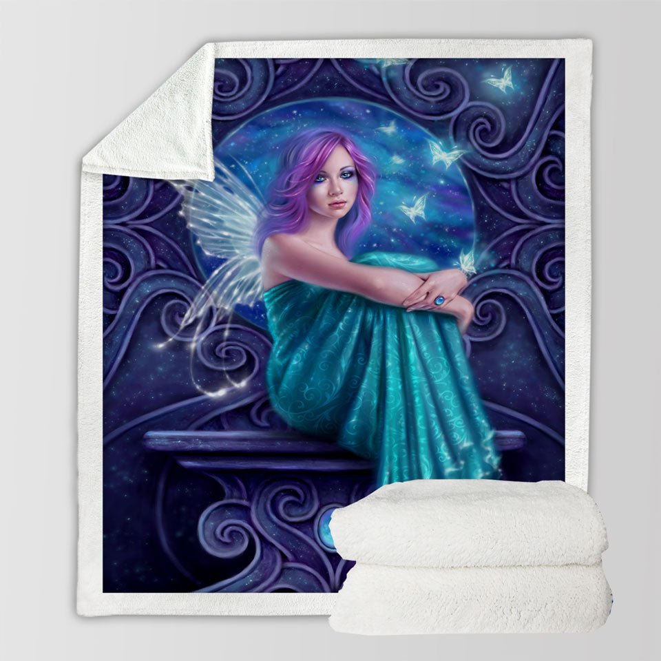 products/Girls-Fleece-Blankets-Fantasy-Art-Astraea-the-Pretty-Butterfly-Fairy