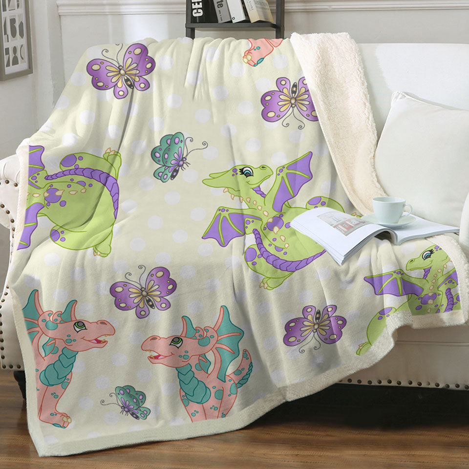 products/Girls-Sherpa-Blanket-Butterfly-and-Dragon-Pattern