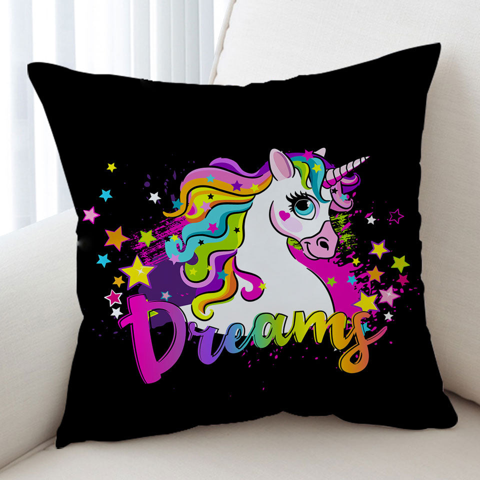 Girly Dreamy Unicorn Cushion Covers