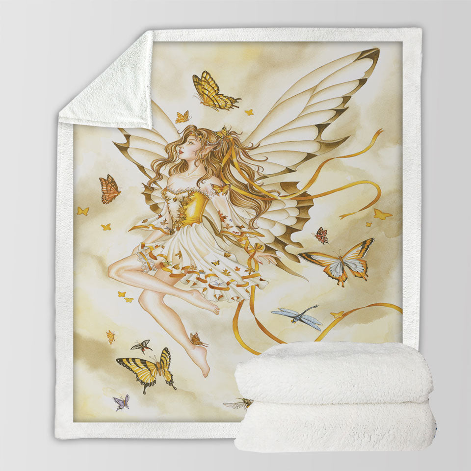 products/Girly-Fantasy-Art-Rhapsody-in-Gold-Butterfly-Girl-Couch-Throws