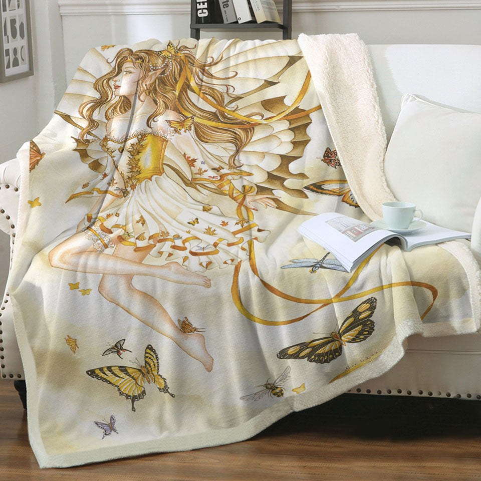 products/Girly-Fantasy-Art-Rhapsody-in-Gold-Butterfly-Girl-Fleece-Blankets