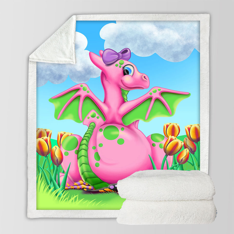 products/Girly-Sherpa-Blanket-Squishy-the-Cute-Pink-Dragon-Girl