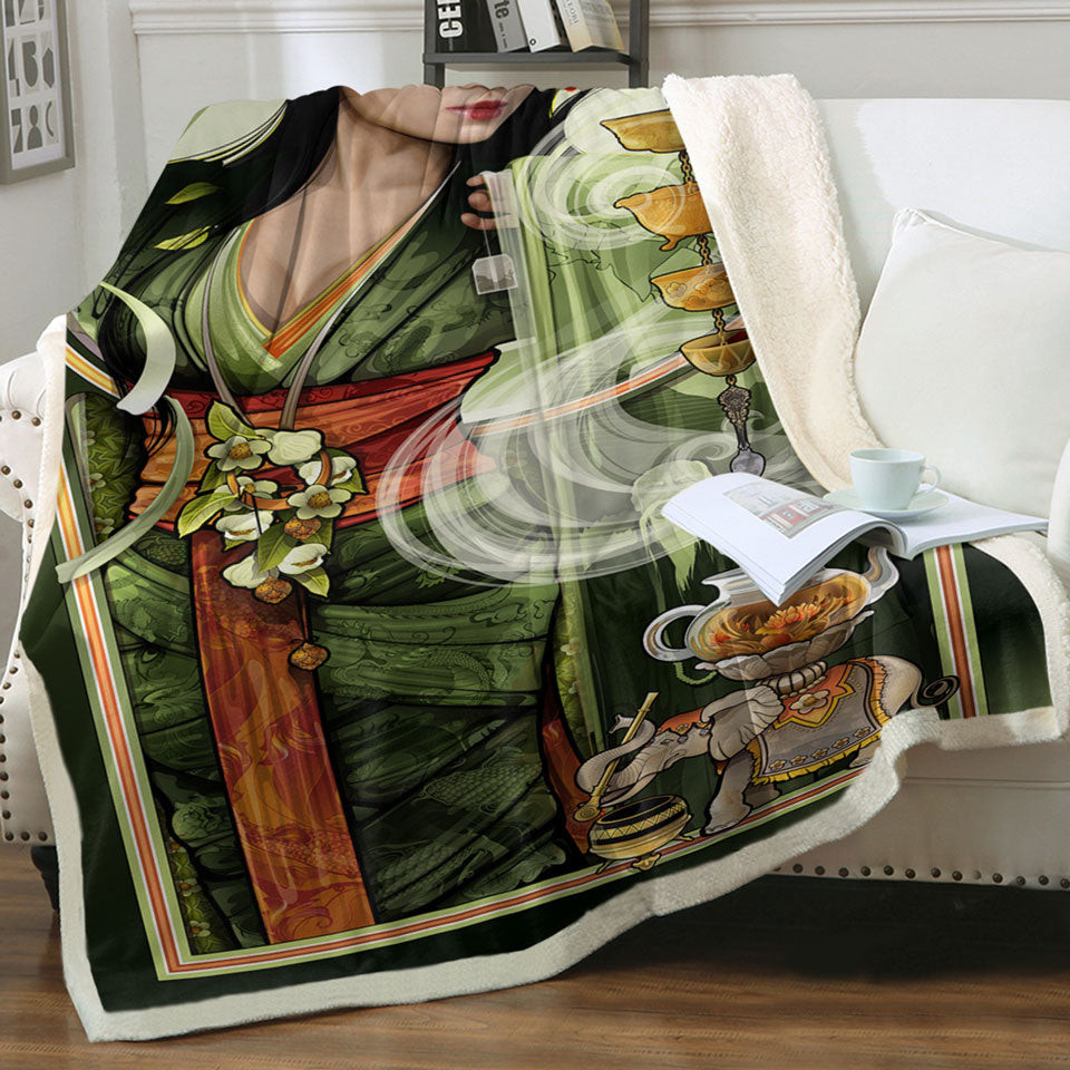 products/Goddess-of-Tea-Beautiful-Woman-Art-Couch-Throws