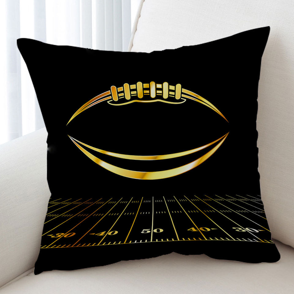 Gold Football Cushion Covers