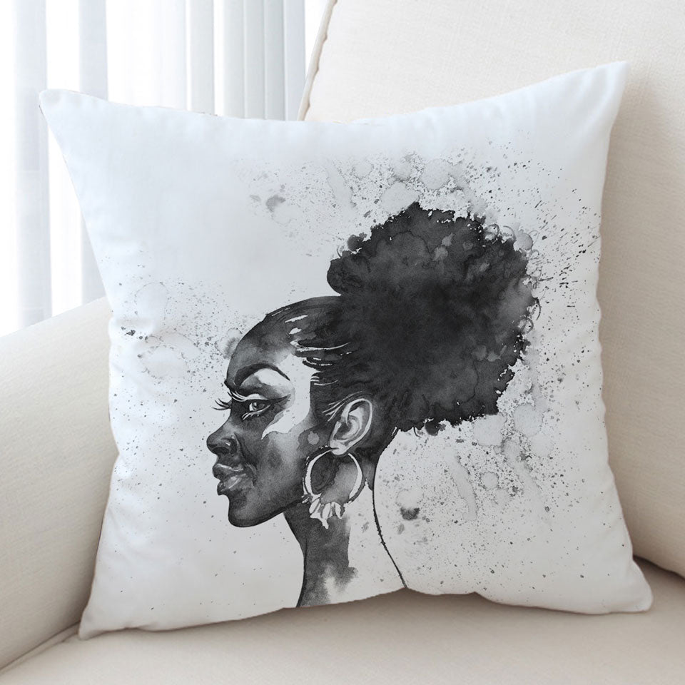 Gorgeous Black Girl Cushion