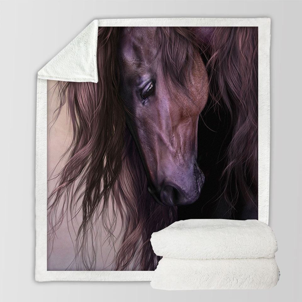 products/Gorgeous-Long-Haired-Brown-Horse-Sherpa-Blankets