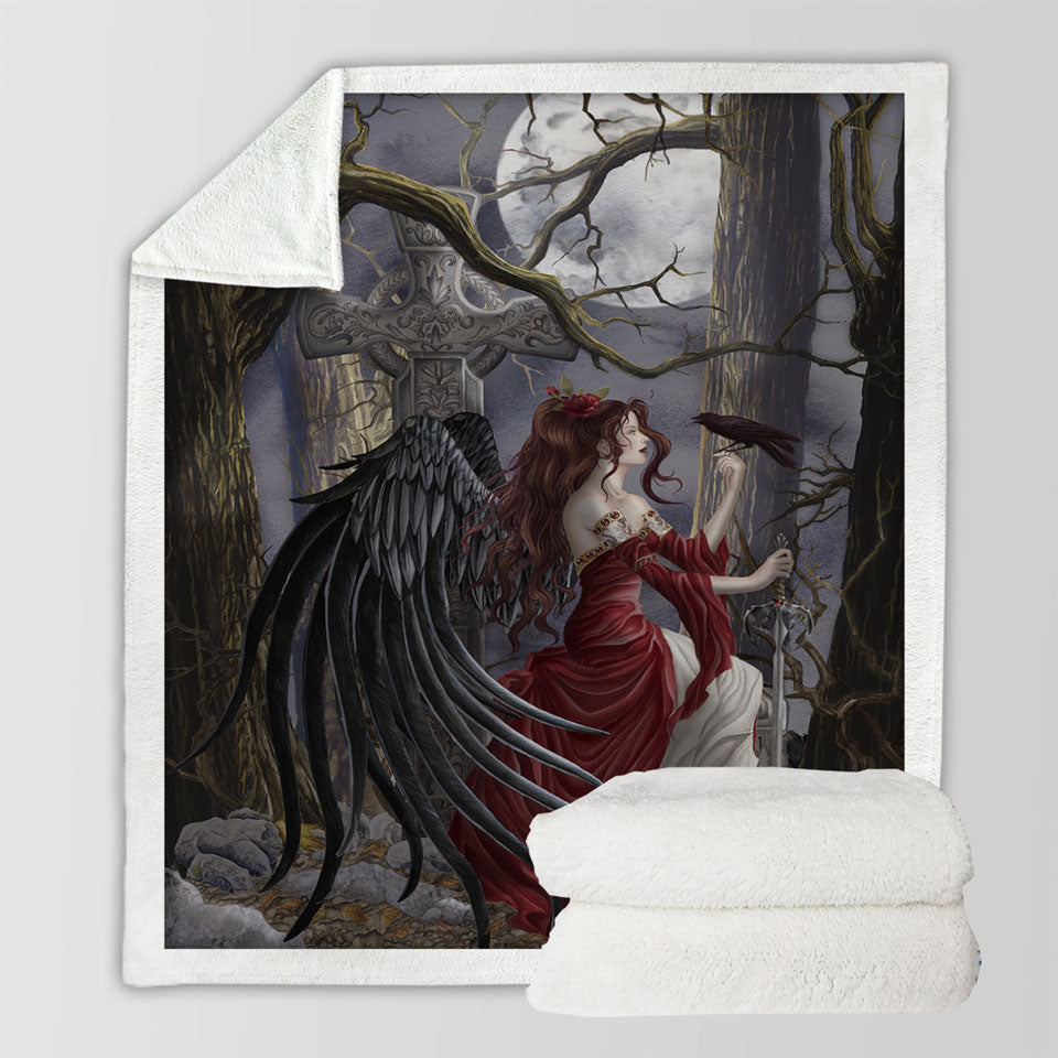 products/Gothic-Sofa-Blankets-Fantasy-Art-the-Graveyard-Fairy