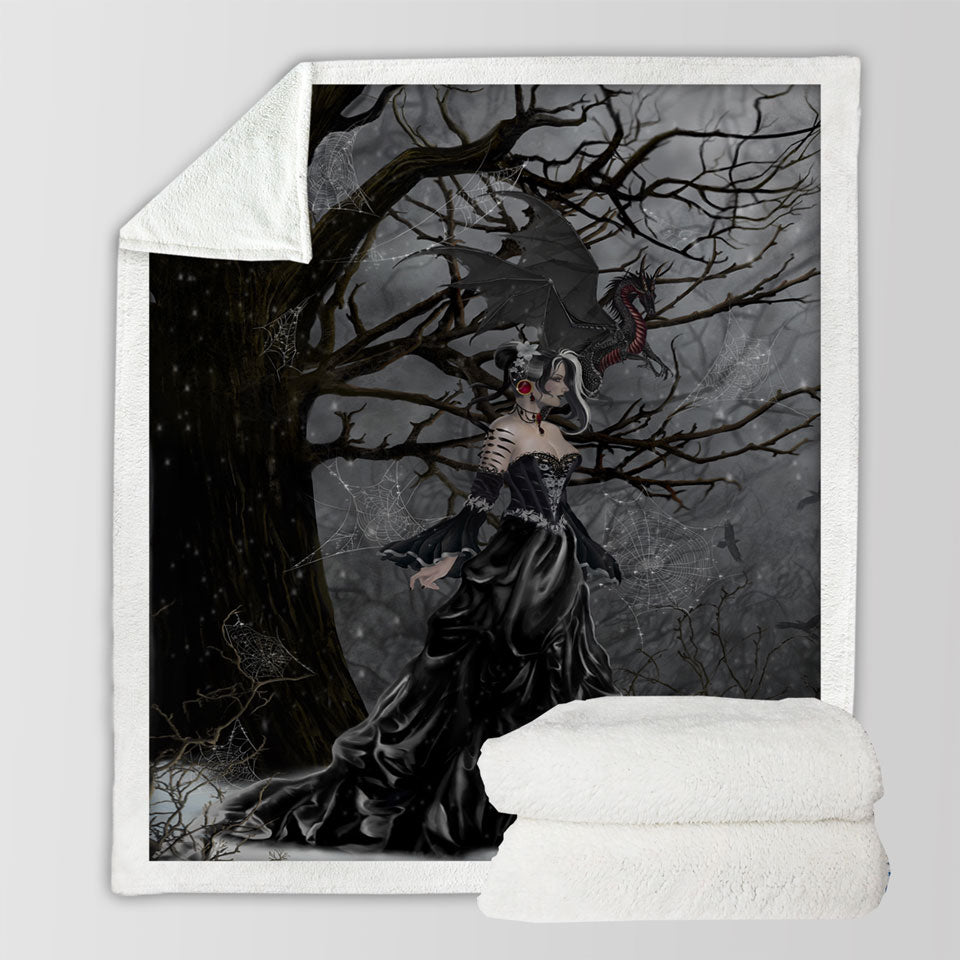 products/Gothic-Throws-Fantasy-Art-Dragon-and-Queen-of-Shadows
