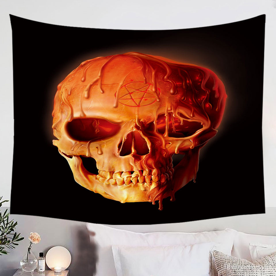 Gothic-Wall-Decor-Dark-Art-Wax-Skull-Tapestry