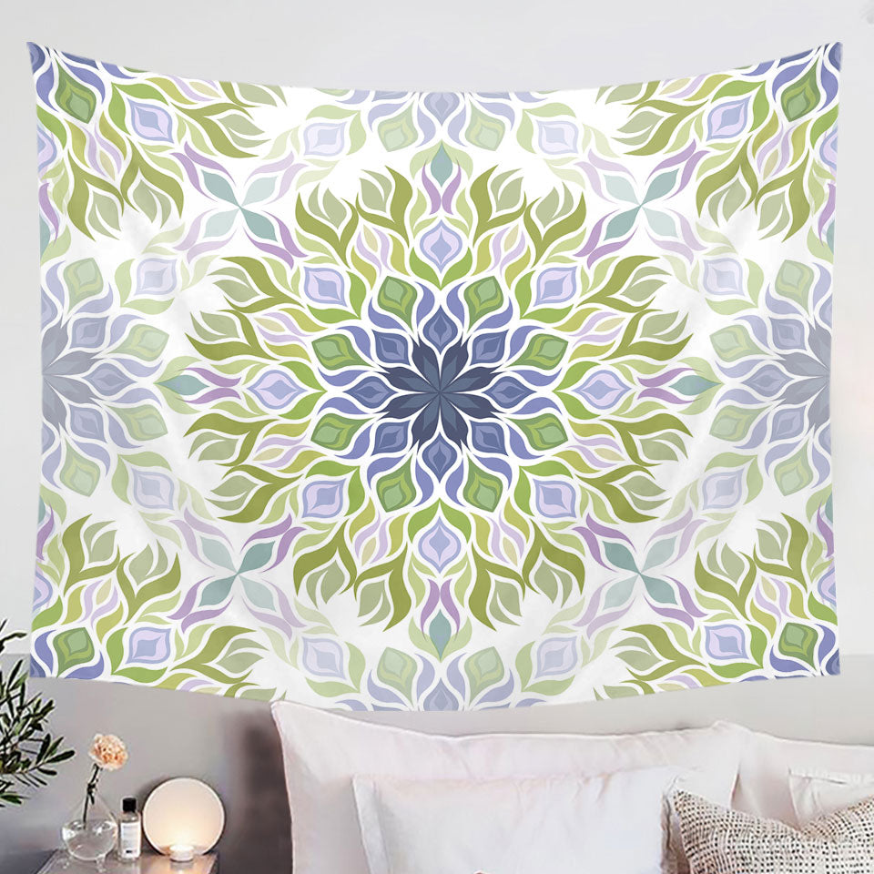 Peach Butterflies over Floral Purple Wall Art