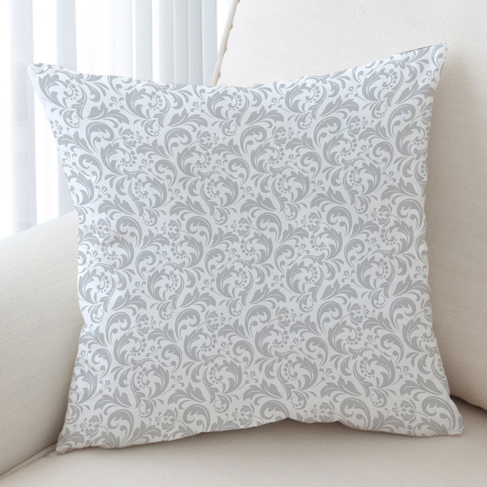 Grey Pattern Cushion Covers of Royal Floral