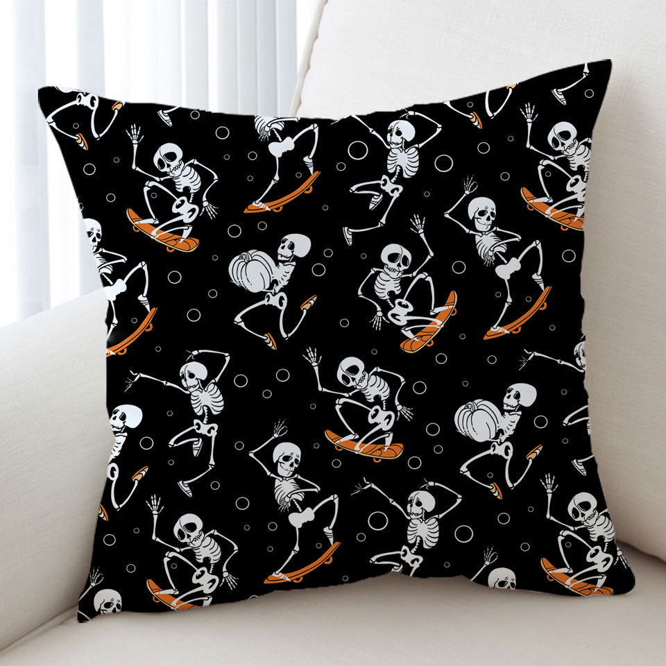 Halloween Cushion Covers Funny Skeletons