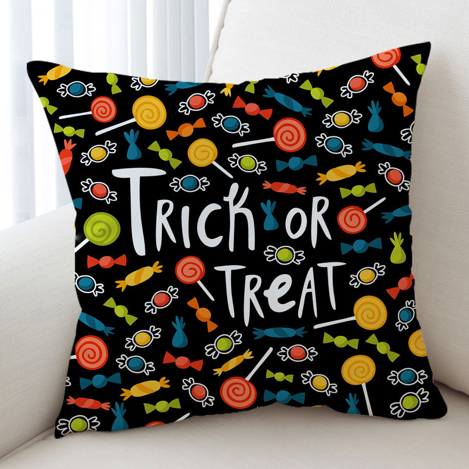 Halloween Cushions Trick or Treat Candies