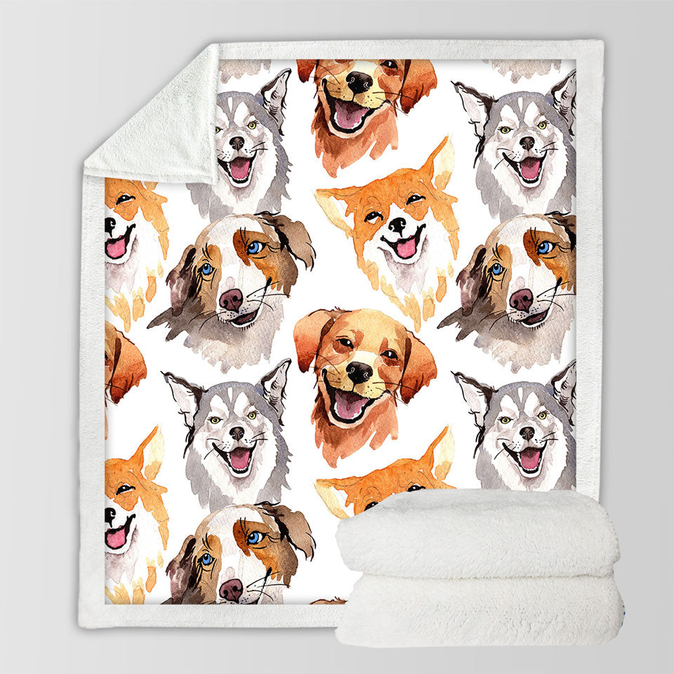 Happy Dogs Couch Throws