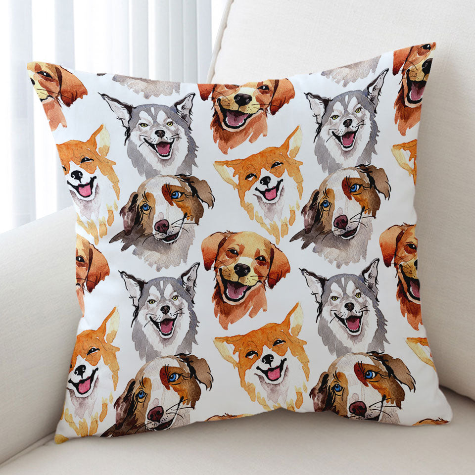 Happy Dogs Cushion Covers
