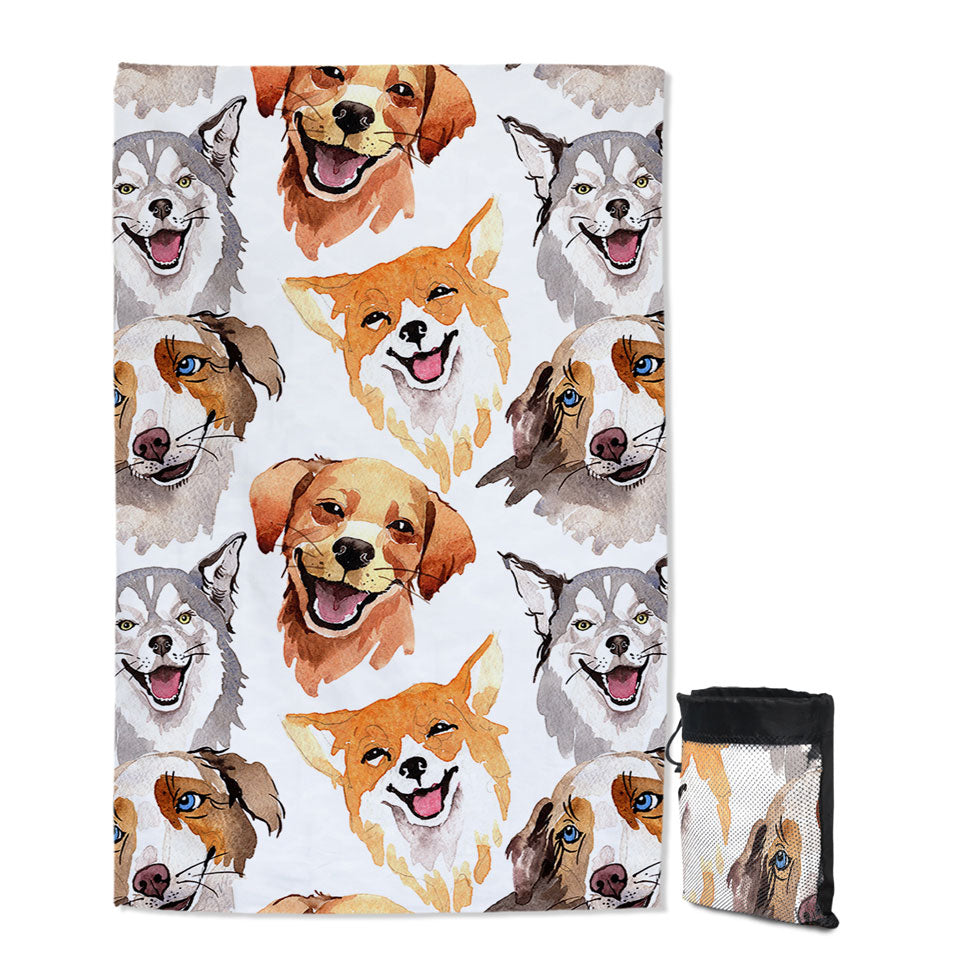 Happy Dogs Microfiber Towels For Travel