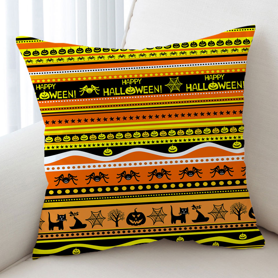 Happy Halloween Throw Cushions Design