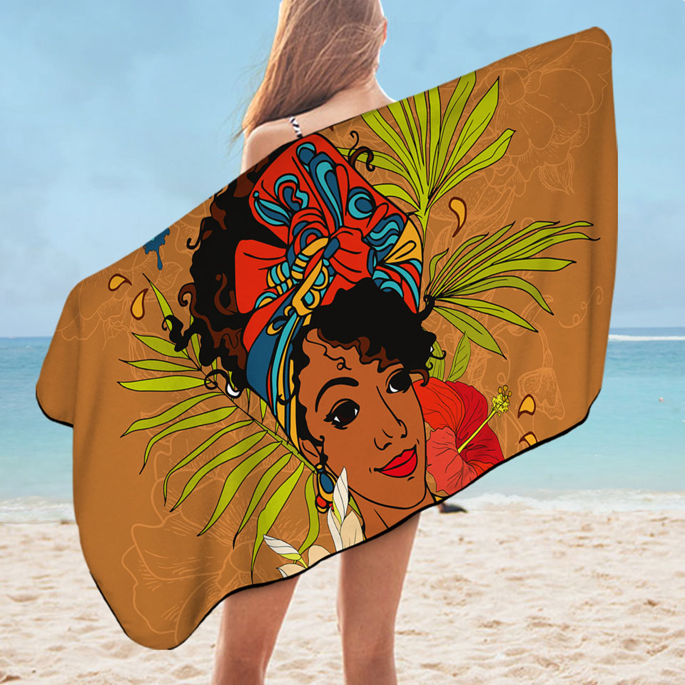 Hawaii Girl Womens Beach Towel