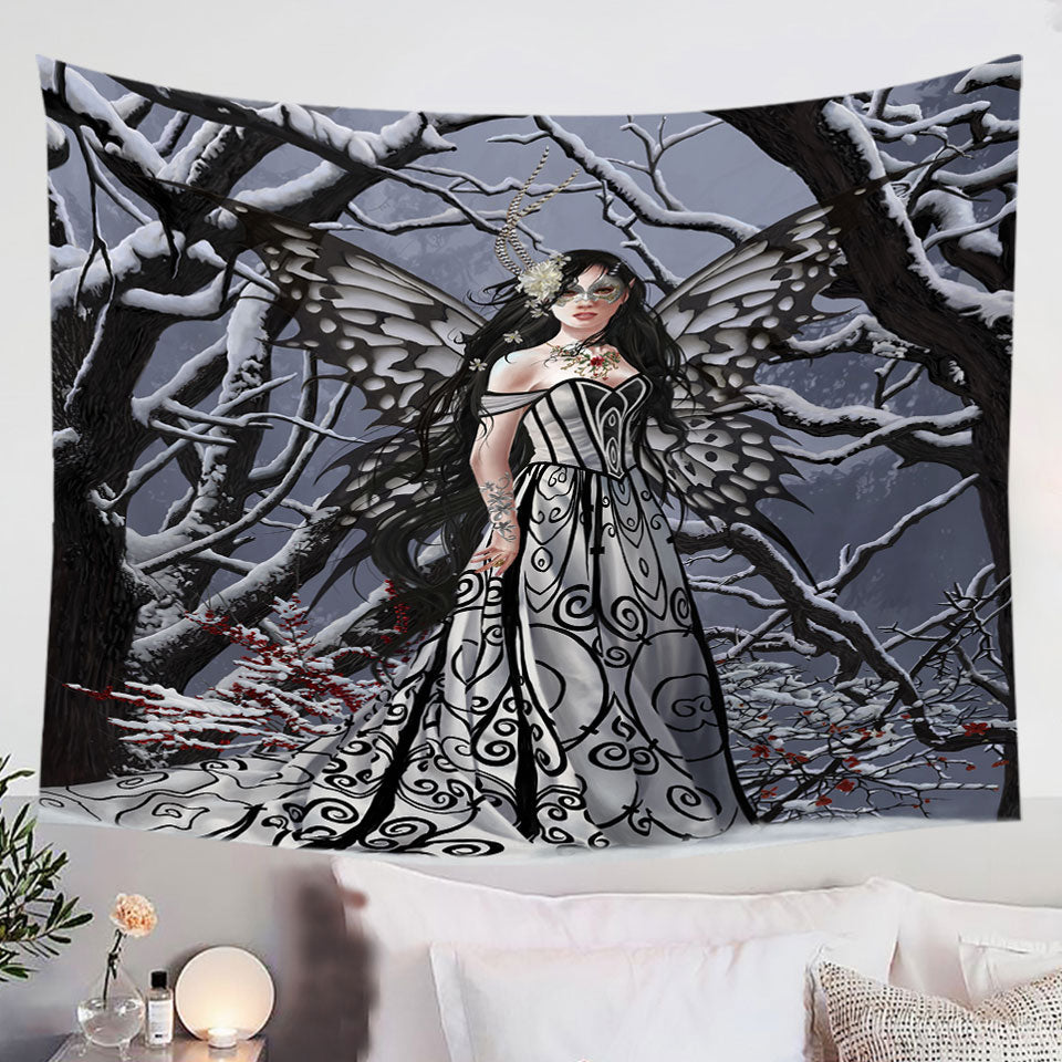 Heart-of-Ice-Winter-Forest-Fairy-Tapestry-Wall-Decor