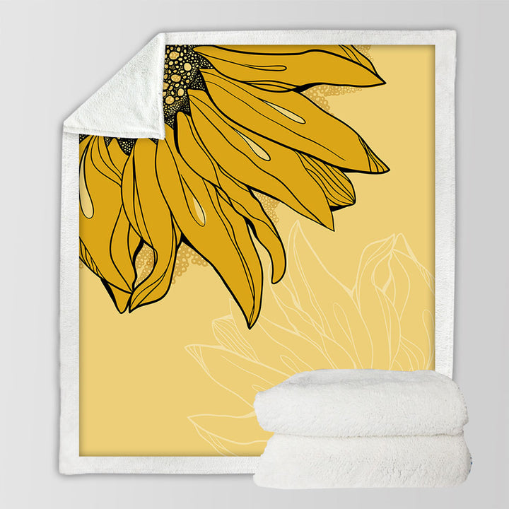 Hidden Sunflower Decorative Throws