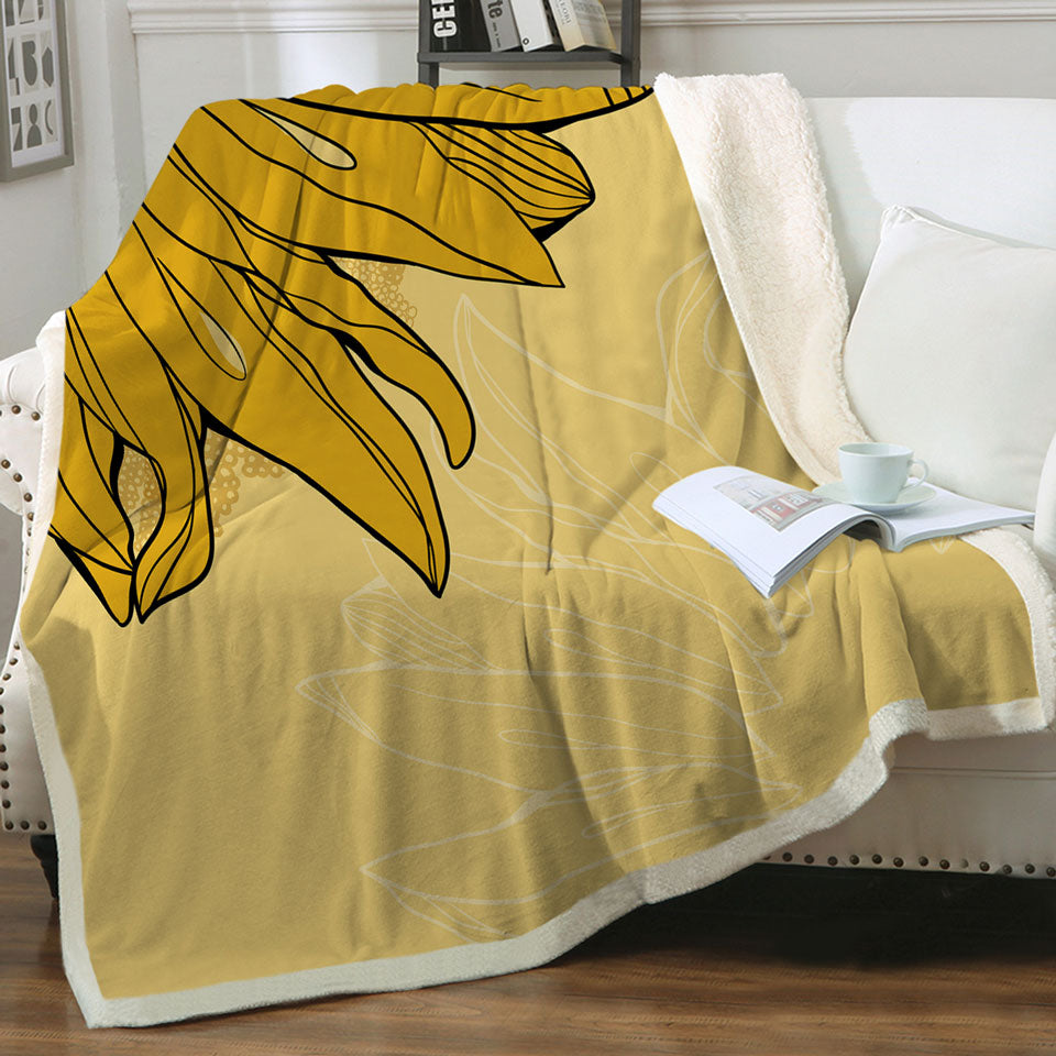 Hidden Sunflower Sofa Blankets