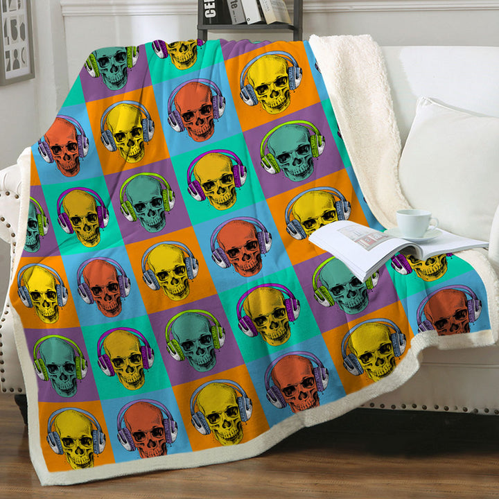 Hipster Skulls Mens Throws