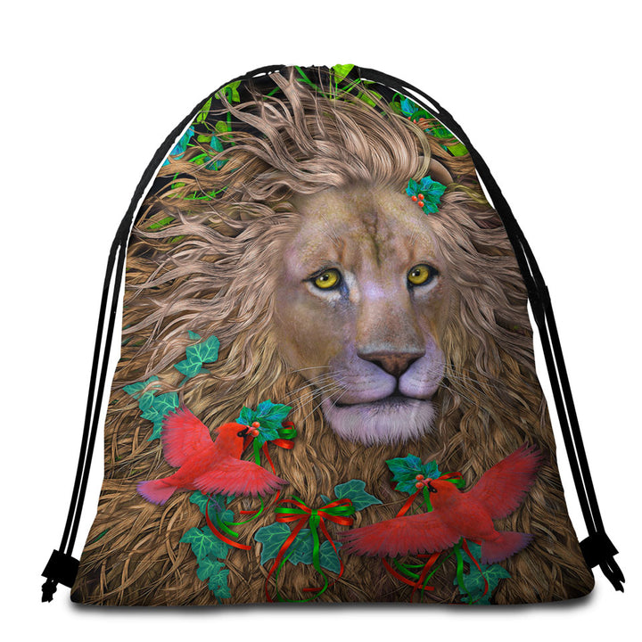 Cute Kids Beach Bags and Towels Vintage Art Painting the Teddy Bear Picnic