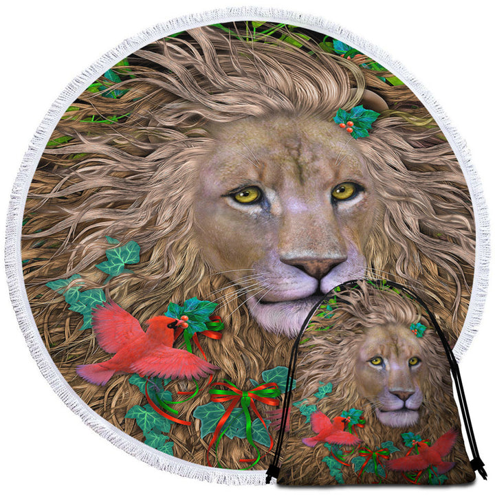 Honorable Lion Beach Towels for Travel the King of Peace
