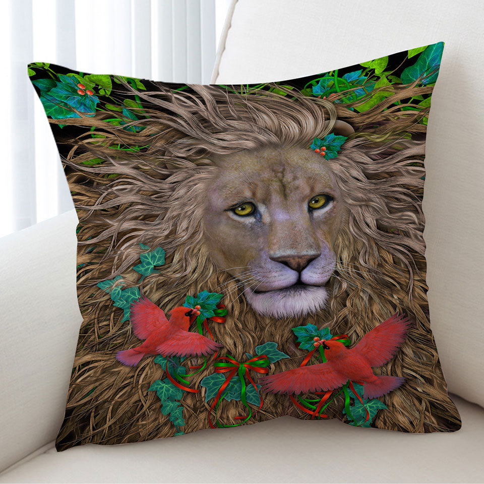 Honorable Lion Cushion Cover the King of Peace