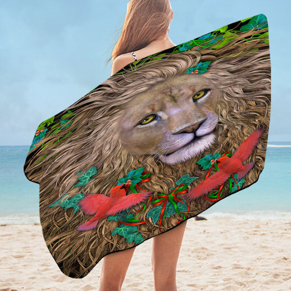 Honorable Lion Pool Towels the King of Peace