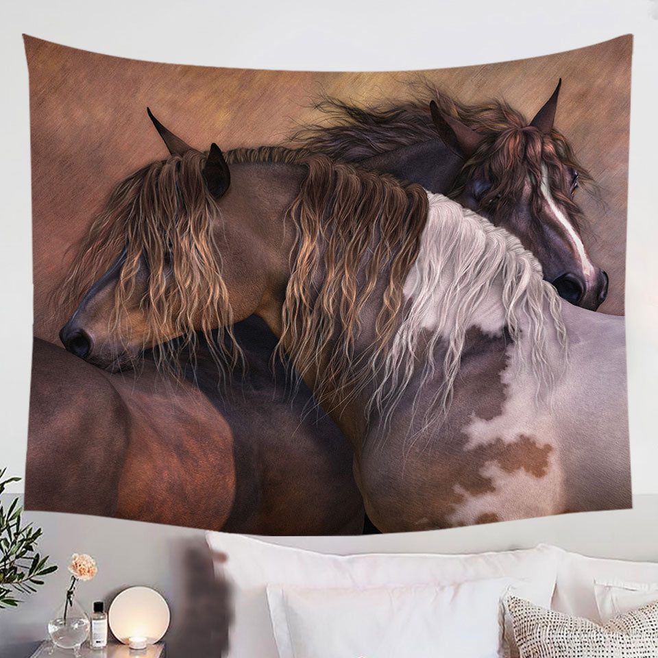 Horse-Tapestry-Art-One-Spirit-Bound-Horses