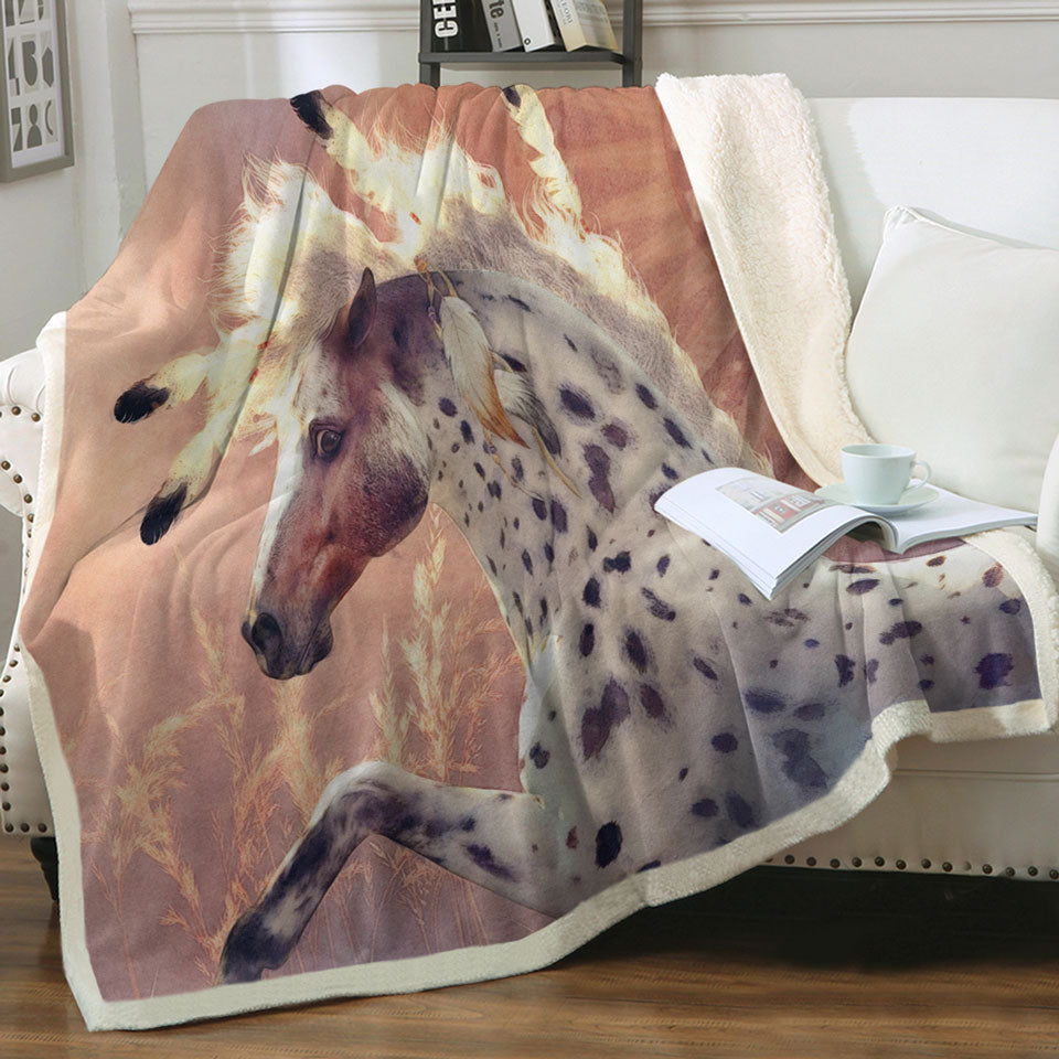 products/Horse-Throw-Blanket-Native-American-Horses-Art-the-Prairie-Wind