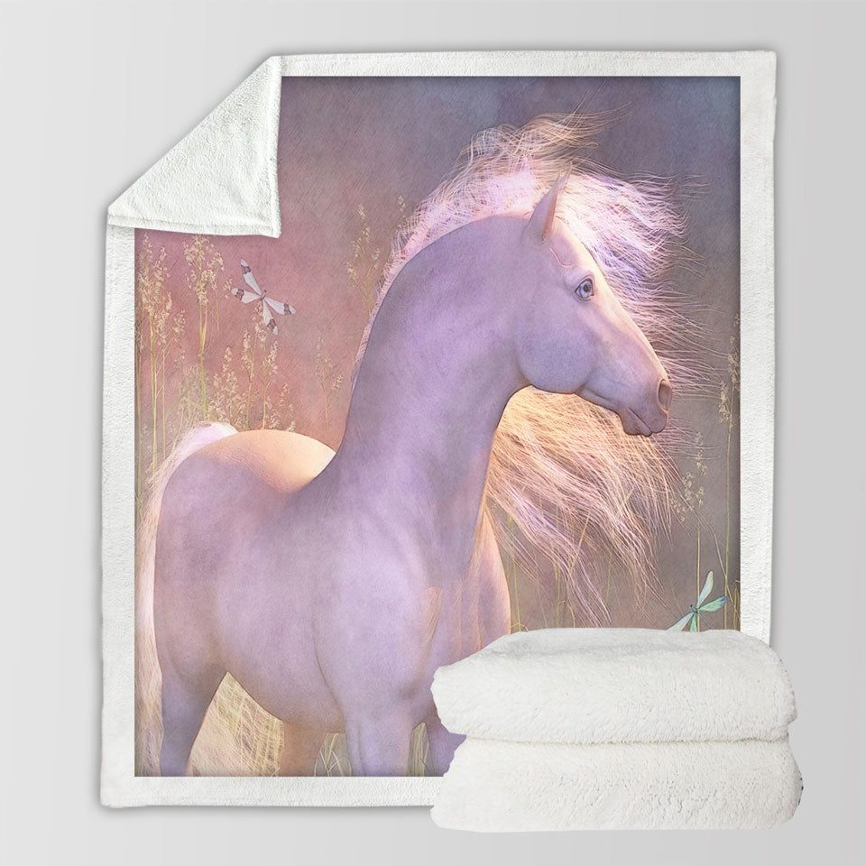 products/Horses-Decorative-Throws-Art-Wild-Horse-Summer-Breeze
