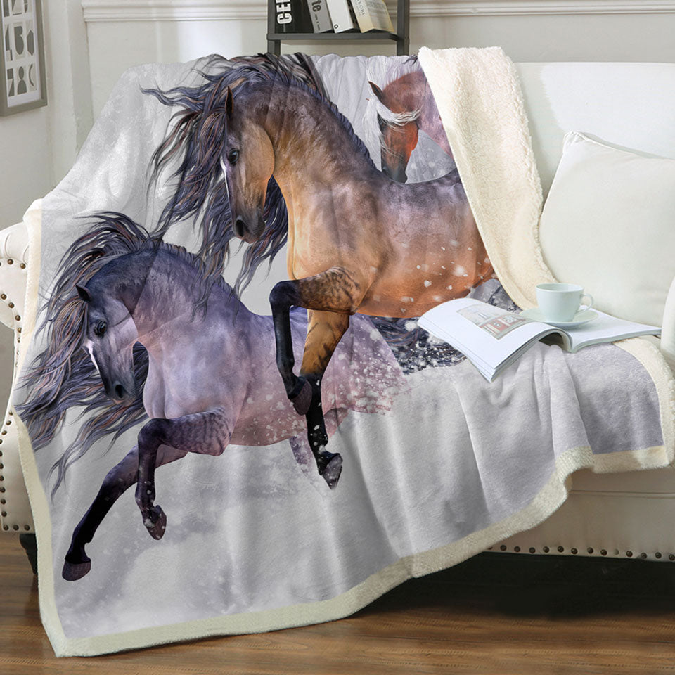 products/Horses-Throws-Winters-Flight-Snow-Running-Wild-Horses