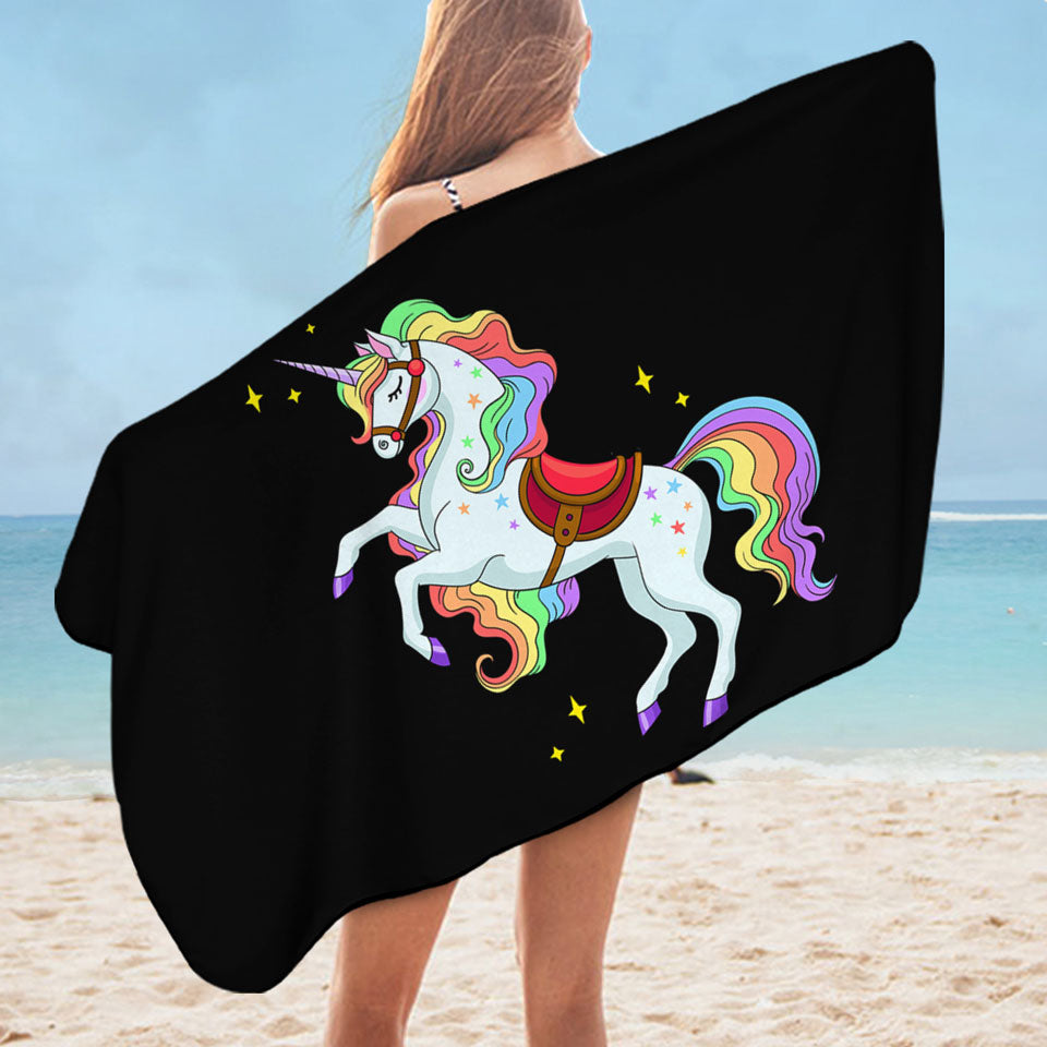 Impressive Rainbow Unicorn Pool Towels