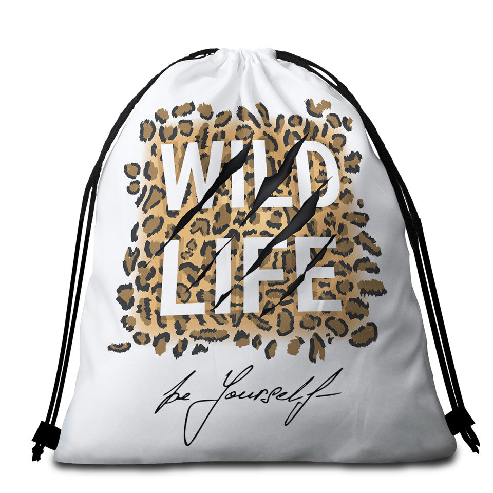 Inspiring Beach Bags and Towels Leopard Skin Pattern