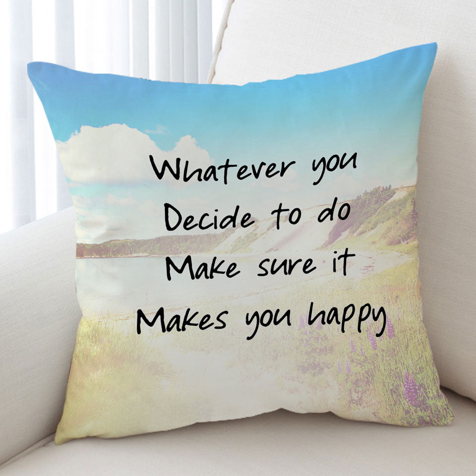Inspiring Quote Cushion Covers