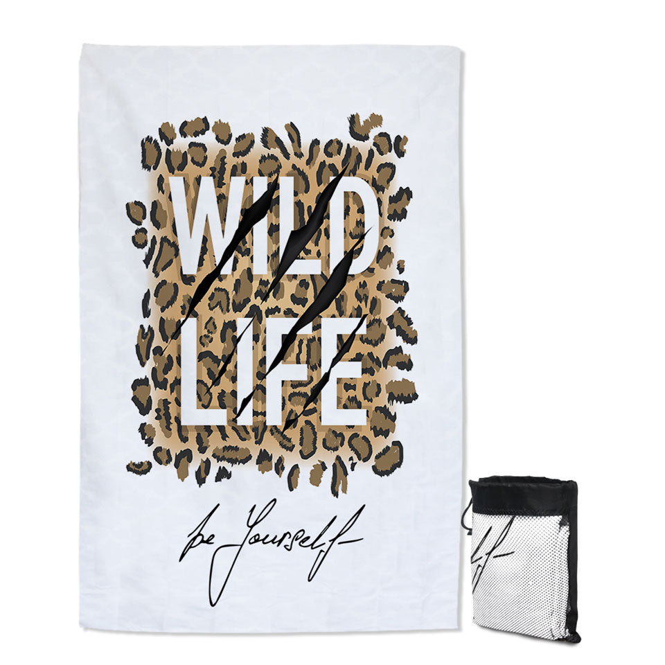 Inspiring Unique Beach Towels Leopard Skin Pattern