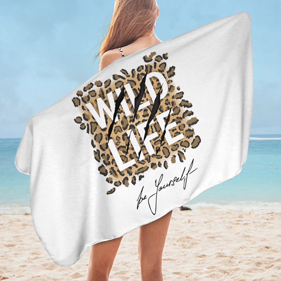 Inspiring Unusual Beach Towels Leopard Skin Pattern