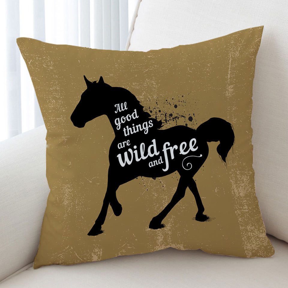 Inspiring and Positive Quote Cushions with Horse