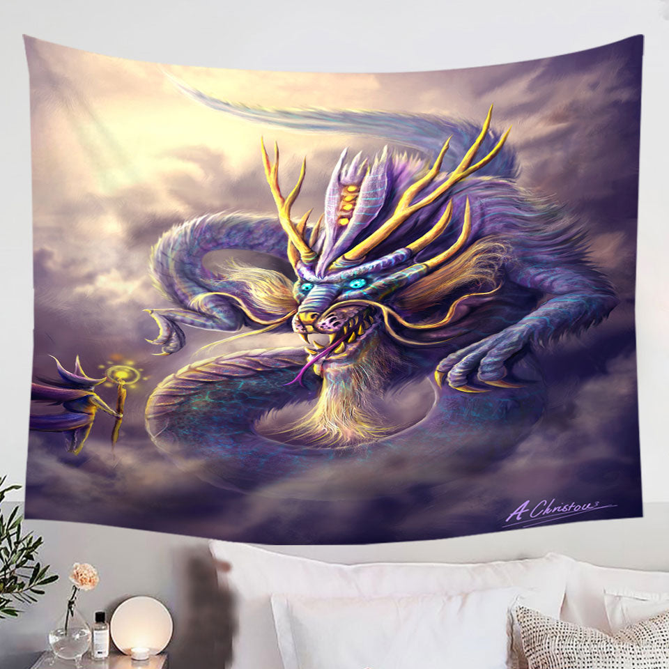 Ithrios-the-Purple-Dragon-Tapestry