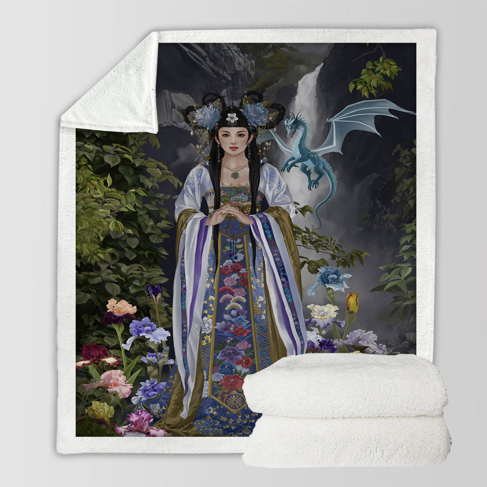 products/Japanese-Flower-Garden-and-Dragon-Princess-Throws