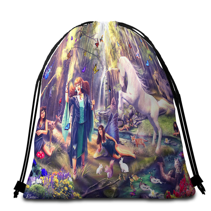 Scary Dragon Hellfire Dragon Beach Towel Bags